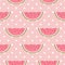 Watermelon seamless pattern with polka dot