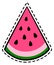 Watermelon slice sticker. Sweet summer style patch