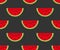 Watermelon slices seamless pattern