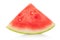 Watermelon triangular slice isolated, clipping path