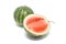 Watermelon white background detail isolated