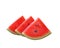 Watermelons with white background