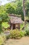 Watermill with thatched roof in Ogimachi gassho style village, J