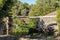 Watermill wheel with nature surrounding