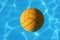 Waterpolo ball in pool