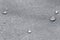 Waterproof droplets on fabric. Grey Canvas Polyester texture synthetical for background. Black polyester textile backdrop for