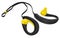 Waterproof earphones, headphones in yellow and black.