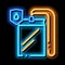 Waterproof Material Thing Cover neon glow icon illustration