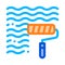 Waterproof Material Wall Paint Vector Line Icon