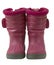 Waterproof pink snow boots, isolated