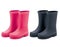 Waterproof rain rubber boots set.