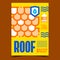 Waterproof Roof Creative Advertising Banner Vector