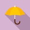 Waterproof umbrella icon, flat style