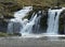 The waters of Kirkjufellsfoss, Iceland