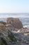 The waterscape with ocean and the rocks