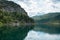 Waterscape through rocks, mountains and pine forest, Salzburg, Austria