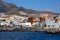 Waterside distant view touristic place Los Cristianos coastline