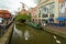 Waterside shopping center at the Witham river, Lincoln, England