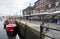 Waterside view of the Sutton Harbour, Plymouth, UK