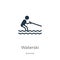 Waterski icon vector. Trendy flat waterski icon from summer collection isolated on white background. Vector illustration can be