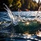 watersplash, clean clear water, plain background