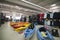 Watersports area in Decathlon store