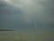 Waterspout over Lake IJsselmeer in The Netherlands