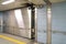 Watertight door or waterproof door to block sea water flowing into the subway station in Nagoya, Jap