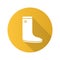 Watertight flat design long shadow glyph icon