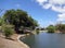 Waterway opens into pond in Ala Moana Beach Park