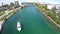 Waterways in Boca Raton Florida aerial view