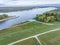 waterways crossing - Mississippi River at confluence with the Missouri River and the entrance to the Chain of Rock