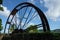 Waterwheel near Speyside on the Caribean Island of Tobago from the Atlantic Ocean