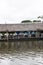 Watery parking lot - boat and restaurant floating Yarinacocha lake, Pucallpa, Ucayali, Lima,