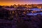 Watson Lake, Rock Formations at Sunset