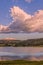 Watson Lake Sunset Storm Clouds