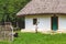 Wattle and angle of whitewashed cottages Ukrainian