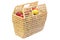 Wattle basket full of bio apples