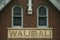 Wausau Carved on Cement of Old Train Depot