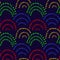 Wave. Colors of rainbow. Seamless pattern. Bright texture. Vector illustration. Wrapping paper. Background