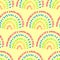 Wave. Colors of rainbow. Seamless pattern. Bright texture. Vector illustration. Wrapping paper. Background