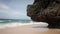 Wave crashing on the beach in slow motion