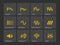 Wave and equalize audio icons.