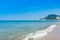 Wave flowing at the beach of Yangjiang city, China