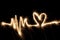 Wave heart sparkler