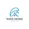 Wave Home Ocean Abstract Naturally Business Logo
