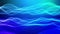 Wave particles background Abstract Blue dots wave form polygonal three dimension space. Animation of seamless loop