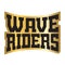 Wave riders t shirt typography