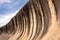 Wave Rock formation in Western Australia near Hyden city