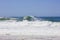 Wave at Rudder Beach in Copacabana in Rio de Janeiro